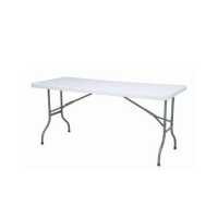 ราคา INDEX LIVING MALL โต๊ะพับครึ่งอเนกประสงค์ รุ่นไททัน ขนาด 160 ซม สีขาว เทา (10065389835)