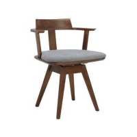 ราคา INDEX LIVING MALL เก้าอี้ทานอาหารไม้ รุ่นสปิน สีเฮเซล วอลนัท (16447140093)