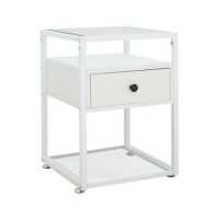 ราคา INDEX LIVING MALL โต๊ะข้าง รุ่นเฮก้า สีขาว (19117144170)