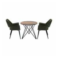 ราคา SB Design Square SB FURNITURE SB DESIGN SQUARE SB FURNITURE โต๊ะทานอาหาร โต๊ะอาหารขาเหล็กท๊อปไม้ สีเข้มลายไม้ธรรมชาติ (3170794704)