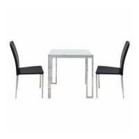 ราคา SB Design Square SB FURNITURE SB DESIGN SQUARE SB FURNITURE โต๊ะทานอาหาร Montis โต๊ะอาหารขาเหล็กท๊อปไม้ สีขาว (9197410656)