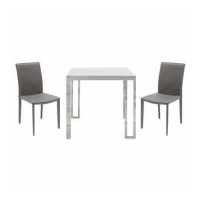 ราคา SB Design Square SB FURNITURE SB DESIGN SQUARE SB FURNITURE โต๊ะทานอาหาร Montis โต๊ะอาหารขาเหล็กท๊อปไม้ สีเงิน (9197493016)