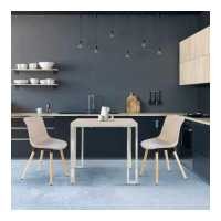 ราคา SB Design Square SB FURNITURE SB DESIGN SQUARE SB FURNITURE โต๊ะทานอาหาร Montis โต๊ะอาหารขาสแตนเลสท๊อปไม้ สีน้ำตาล (19598997470)