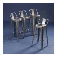 ราคา Ontop เก้าอี้บาร์ เก้าอี้บาร์เหล็กสูง chair bar เก้าอี้เหล็ก เก้าอี้บาร์สูง75 CM ทรงสูง เก้าอี้ร้านคาเฟ่ มีพนักพิง พร้อมส่ง (17913262530)