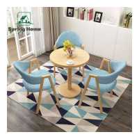 ราคา spring home ชุดโต๊ะกาแฟ โต๊ะไม้ ขาเหล็ก พร้อมเก้าอี้ 3 ที่นั่ง เก้าอี้รับน้ำหนักได้100kg โต๊ะมินิ โต๊ะกลม60cm ชุดโต๊ะกินข้าว ชุดโต๊ะเก้าอี้ (4216526098)