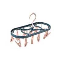 ราคา ห่วงตากผ้า ที่ตากกางเกงใน ที่ตากถุงเท้า ที่หนีบพลาสติก พวงหนีบตากผ้า ที่ตากผ้าแบบพวงหนีบ พวงแขวนผ้า ที่หนีบผ้า ตัวหนีบ 12 หัว (18943280556)