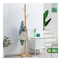 ราคา ราวไม้อเนกประสงค์ ราวแขวนผ้า ที่แขวนกระเป๋า Wooden coat rack Wooden pole เสาแขวนสูท เสาแขวนเสื้อ ราวไม้ ราวแขวนเสื้อ ราวแขวนผ้า แข็งแรง ประกอบง่าย (18878864482)