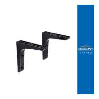 ราคา HomePro แขนรับชั้นพลาสติก 12 5x12 5 ซม สีดำ แบรนด์ STACKO (18213610740)