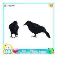 ราคา อีกาปลอมทำจากพลาสติกสำหรับของตกแต่งงานปาร์ตี้วันฮัลโลวีนอุปกรณ์ประกอบฉากการถ่ายภาพอีกาจำลองด้วยขนนก (19828311155)