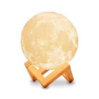 ราคา โคมไฟรูปทรงดวงจันทร์ โคมไฟไฟสัมผัส โคมไฟ 3 มิติ ฟรีขาตั้งและสายชาร์จ โคมไฟพระจันทร์ มี 3 ขนาดให้เลือก โคมไฟตั้งโต๊ะแบบชาร์จ ใช้งานง่าย (17440212251)