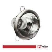 ราคา โคมดาวน์ไลท์หน้ากลม 6 นิ้ว 1xE27 D Brite LUZINO รุ่น P6002 SN สีเงิน (16616955335)