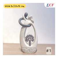 ราคา ECF Furniture ตุ๊กตาเรซิ่นคู่รัก ตกแต่งบ้านเทศกาลวาเลนไทน์ แต่งงาน (17505546769)