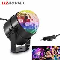 ราคา LIZHOUMIL 3W LED RGB Rotating Magic Ball Light Stage Light Projecting Lamp for Disco Party Festival Wedding Decoration (19826150706)
