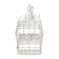ราคา กรงนกเหล็กดัดทรงสี่เหลี่ยม S FONTE รุ่น LS19A4097 S ขนาด 14 x 14 x 32 ซม สีขาว (19217179706)