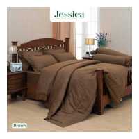 ราคา Jessica Cotton mix สีพื้น Brown สีน้ำตาลเข้ม ชุดเครื่องนอน ผ้าปูที่นอน ผ้าห่มนวม เจสสิก้า สีพื้นเรียบง่ายดูดี (17433459993)