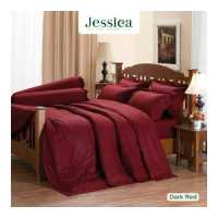 ราคา Jessica Cotton mix สีพื้น Dark Red สีแดงเข้ม ชุดเครื่องนอน ผ้าปูที่นอน ผ้าห่มนวม เจสสิก้า สีพื้นเรียบง่ายดูดี (17433508394)
