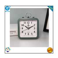 ราคา Resim New Candy Color Square Alarm Clock Office Home Simple Round Alarm Clock Student Clock Small Alarm Clock (16238021839)