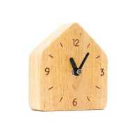 ราคา The Wood s Tale นาฬิกาตั้งโต๊ะ เดินเงียบ นาฬิกาไม้ HOUSE TABLE CLOCK จากไม้แท้ธรรมชาติ (679986033)