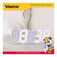 ราคา Vastar 3D LED นาฬิกาแขวน USB นาฬิกาปลุกดิจิตอลที่ทันสมัยสามารถติดตั้งนาฬิกาตั้งโต๊ะแสดงอุณหภูมิความสว่างสีดำและสีขาวปรับ ohtness ปรับหรือปรับอัตโนมัติแปลงบ้านโรงแรมสำนักงาน 24 ชั่ว (1349364189)