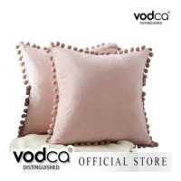 ราคา Vodca หมอนอิง ปลอกหมอนอิง เฉพาะปลอกหมอน ผ้ากำมะหยี่แต่งปอมๆ หมอนอิงโซฟา รุ่น JT D33 (5581456911)