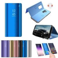ราคา Rtuyery เคสกระจกสำหรับ Huawei Mate 9 Mate 9 Pro Mate 8 เคสอัจฉริยะผิวกระจกหรูเคสหนังฝาพับเป็นขาตั้งป้องกันโทรศัพท์ได้ รับสายโทรศัพท์ไม่มีฝาพับ เคสหนังกันตก (10895298303)