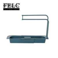 ราคา FELC ตะกร้าวางฟองน้ำยืด หดได้ ชั้นวางอเนกประสงค์สำหรับอ่างล้างจาน ซิงค์ล้างจาน ที่วางฟองน้ำชามตะกร้าระบายน้ำแบบยืดหดได้ ชั้นวางของอ่างล้างจานแบบพับเก็บได้ ที่วางฟองน้ำ ชั้นวางของแบบยืดได้ (14323073819