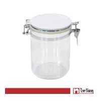 ราคา ขวดโหลพลาสติกทรงกลม ฝาล็อก KASSA HOME รุ่น PIONEER PN3306 1 ความจุ 1 100 มล สีขาว (16177372633)