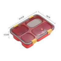 ราคา SNAIL PRIME กล่องอาหาร Lunch box กล่องเก็บอาหาร กล่องใส่อาหาร กล่องอาหารพกพา กล่องข้าวกลางวัน กล่องเบนโตะ กล่องข้าว4ช่อง ฝาปิดล็อคแน่น (16927429567)