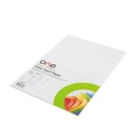 ราคา กระดาษการ์ดสี A4 250 แกรม ขาว 10แผ่น แพ็ค ONE (13095334374)
