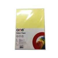 ราคา ONE กระดาษสีเหลือง 80G A4 50 แผ่น (16473637911)