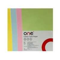 ราคา ONE กระดาษการ์ดสี A4 คละสี 50 แผ่น แพ็ค (16472464297)