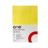 ราคา ONE กระดาษการ์ดสี A4 สีเหลือง 50 แผ่น แพ็ค (16474026554)