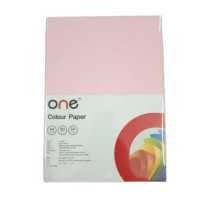 ราคา ONE กระดาษการ์ดสี A4 80 แกรม สีชมพู 50 แผ่น (16474031754)