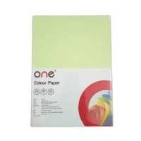 ราคา ONE กระดาษการ์ดสี A4 80 แกรม สีเขียวพาสเทล 50 แผ่น (19210213173)