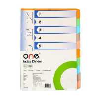ราคา อินเด็กซ์กระดาษ A4 D 10 หยัก คละสีเข้ม ONE (13089463058)