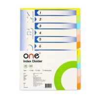 ราคา อินเด็กซ์กระดาษ A4 D 12 หยัก คละสีเข้ม ONE (13089719886)