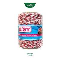 ราคา E sy เชือกเกลียวขาวแดง เชือกไปรษณีย์ ยาว 200 เมตร ความหนา 3 มม (16135145409)