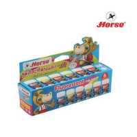 ราคา HORSE ตราม้าสีโปสเตอร์สะท้อนแสงชุด 6 สี จาน พู่กัน H 03กล่องกระดาษ จำนวน 1 ชุด (5522836474)