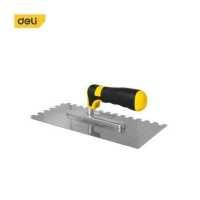 ราคา Deli เกรียงฉาบฝ้าแบบมีฟัน ขนาด 230 280 mm เกรียงหวี เกรียงขัดมัน เกรียงฉาบปูน Plastering Trowel (18972582522)