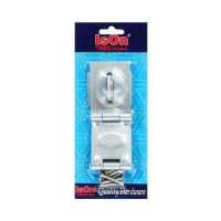 ราคา ISON สายยูเหล็ก 3 ตอน รุ่น 999 สีบรอนซ์เงิน ติดตั้งกับบานประตู เปิดเข้า บานไม้ อีสออน (11045150658)