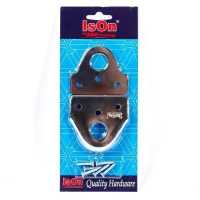 ราคา ISON สายยูเหล็กคล้องกุญแจ หูช้าง รุ่น OT 08 สีโครเมียม ติดตั้งบานประตู เปิดออก บานไม้ บานเหล็ก อีสออน (11045161699)