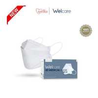 ราคา ของแท้100 Welcare mask หน้ากากอนามัยทางการแพทย์ 3D WF 99 สีขาว P50 (18300910108)
