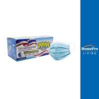 ราคา HomePro หน้ากากอนามัยการแพทย์ 50 ชิ้น สีฟ้า แบรนด์ PPM (17648757225)