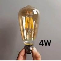 ราคา หลอดไฟวินเทจ หลอด ST64 G95 A60 G125 LED E27 Filament ฟิลาเมนต์ ทรงเอดิสัน4w 8W แสงวอร์ม (4571634819)