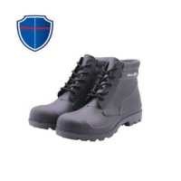 ราคา รองเท้าเซฟตี้ รองเท้ากันน้ำ กันฝน ชนิดหุ้มข้อ PVC รุ่น SSW6050BK (3971602057)