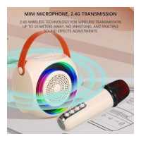 ราคา ammoon ไมโครโฟนคาราโอเกะ ไมโครโฟนชุดกล่อง ลำโพงบลูทูธ KTV บ้านพร้อมไมโครโฟน2ตัวกลางแจ้งในบ้านลำโพงเสียงดังเคลื่อนที่ได้ไร้สายกล่องเสียงแบบชาร์จไฟได้และไมโครโฟนมือถือสำหรับบ้านปาร (19751279089)