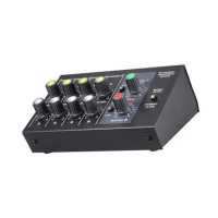 ราคา ammoon Compact Size 8 Channels Mono Stereo Audio Sound Line Mixer with Power Adapter (19644159082)