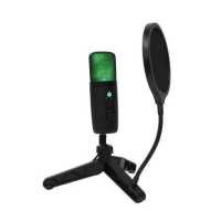 ราคา ammoon Desktop Microphone Set Cardioid PC Mic Condenser Microphone for Studio Recording Broadcasting Karaoke Singing (19644019231)