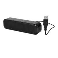 ราคา ammoon Mini Computer Speaker Wired USB Desktop Stereo Speaker Audio Decoding Dual Channel Player Sound Bar Sound Audio for PC Tablet Laptop (19644058241)