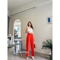 ราคา Star Pant กางเกงกระบอกกลาง ทรงสวย ตะขอหน้าซิปหน้า มีกระเป๋า 2 ข้าง (18878273277)